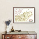 Vintage Map of Moravia, Scotland 1665