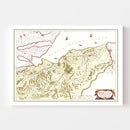Vintage Map of Moravia, Scotland 1665