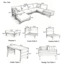 TOPMAX 8-Piece Acacia Wood Outdoor Patio Sofa Set by HouseOfZazla