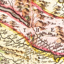 Vintage Map of the Scottish Highlands 1665