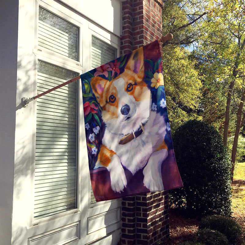 Can I help you Corgi Flag Canvas House Size 7362CHF