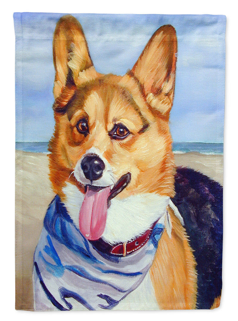 Corgi Beach Bandana Flag Canvas House Size 7363CHF