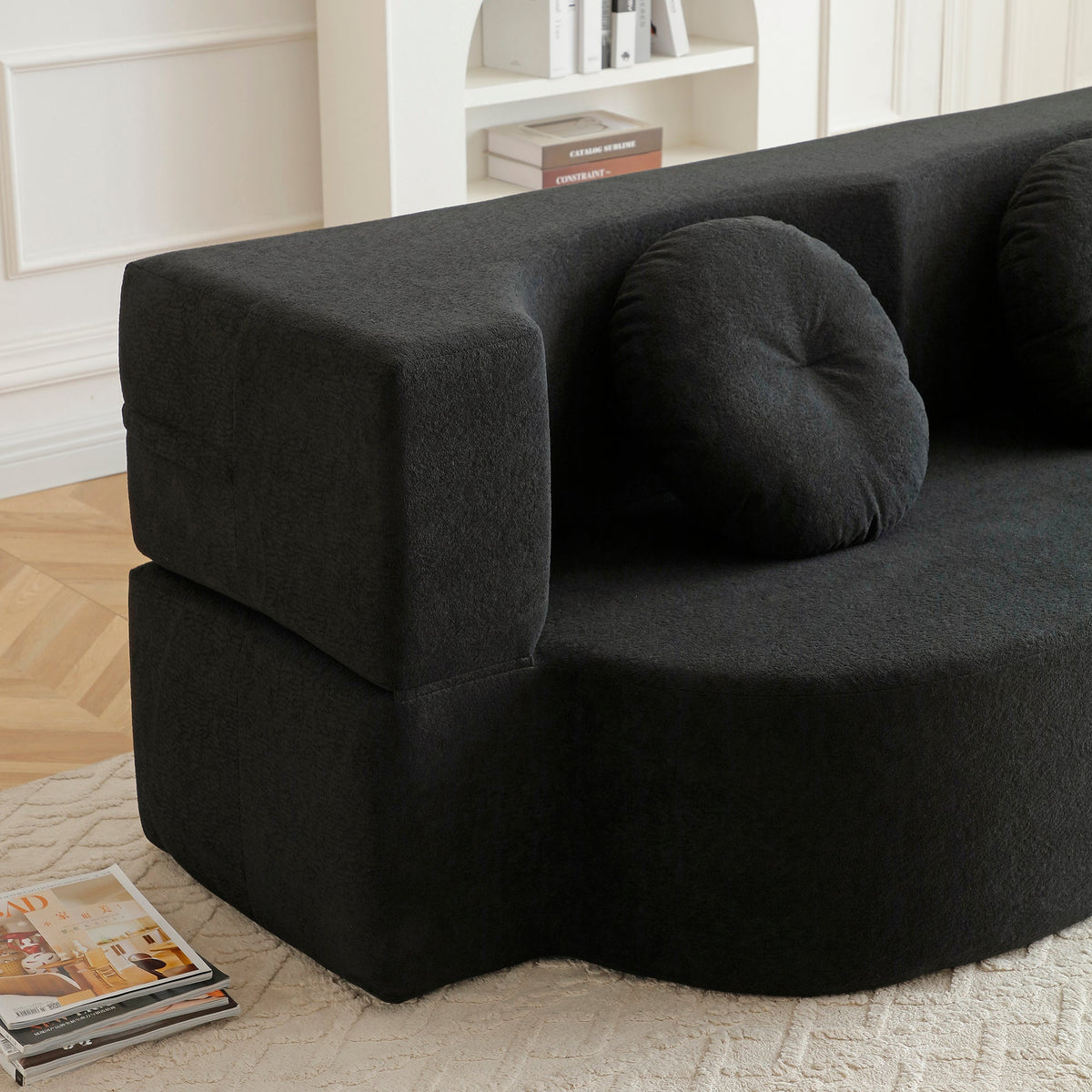 2-in-1 Folding Sofa Bed with Pillow, photo 4 of 10