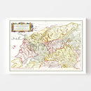 Vintage Map of Loch Ness, Scotland 1665