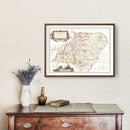 Vintage Map of Aberdeen Scotland 1665