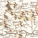 Vintage Map of Aberdeen Scotland 1665