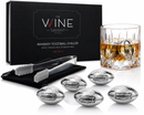 Football Whiskey Stones, 6 Stones Rocks Cubes by The Wine Savant