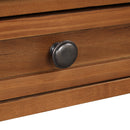 36" Farmhouse Pine Wood Console Table Entry Sofa Table with 4 Drawers & 1 Storage Shelf for Entryway Living Room Bedroom Hallway Kitchen (Brown)