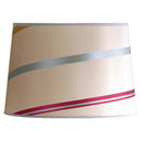 14"W x 10"H Juliette Striped Raw Silk Drum Shade by LampsUSA