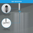 Ultra Thin Square Rainfall Shower Head Stainless Steel, Wall Or Ceiling Mount by HouseOfZazla