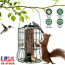 Metal Bird Feeder: Squirrel-Proof Seed Feeder with 4 Ports by LJGDeals