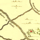 Vintage Map of Calais, France 1665