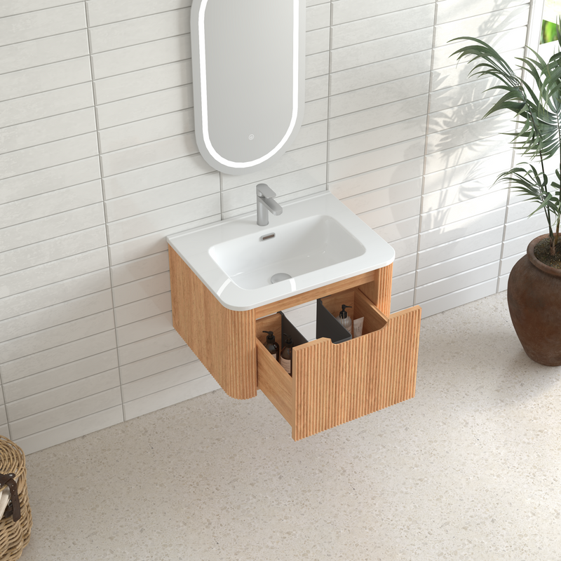 24" Wall-Mounted Floating Bathroom Vanity, photo 10 of 10