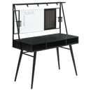 Darby - Writing Desk With USB Ports - Black by HouseOfZazla