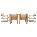 TREXM Patio Table and Chairs Set, 7-Piece Outdoor Dining Set for 6