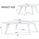 Modern minimalist white table top. Cloud shape gives you a new experience, computer desk. The game table. Suitable for dining and living rooms.