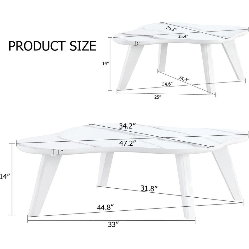 Modern minimalist white table top. Cloud shape gives you a new experience, computer desk. The game table. Suitable for dining and living rooms.