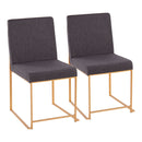 Fuji - Contemporary Stylish Frame, High Back Dining Chair (Set of 2) by HouseOfZazla