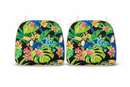 Outdoor Patio Chair Cushions, Water-Repellent U-Shape, Set of 4 - Rich Forest by HouseOfZazla