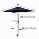 9FT UMBRELLA Navy Blue