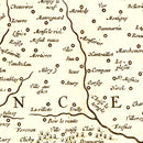 Vintage Map of Ile-de-France 1665