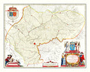 Vintage Map of Ile-de-France 1665