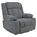 Power Lift Recliner Chair With Extended Footrest, Remote Control, Cup Holders, And Side Pockets by HouseOfZazla
