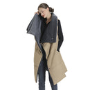 USB Heated Blanket Electric Heated Poncho Shawl Wrap Throw with Zipper Arm Holes Pocket 3 Heating Levels 6 Zones Dual Switch 5V/2A Machine Washable fo