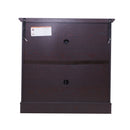 Modern Sideboard With Tempered Glass Doors - Ox Blood Red by HouseOfZazla