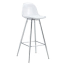 Stylish Upholstered Bar Chairs with Metal Legs