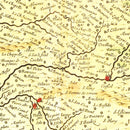 Vintage Map of Languedoc, France 1665