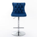 Swivel Adjustable Height Barstools Set of 2 by HouseOfZazla