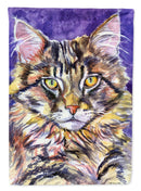 Maine Coon Sassy House Flag 28x40 Porch Sleeve Pole Decorative Outside Yard Banner Artwork Wall Hanging, Polyester