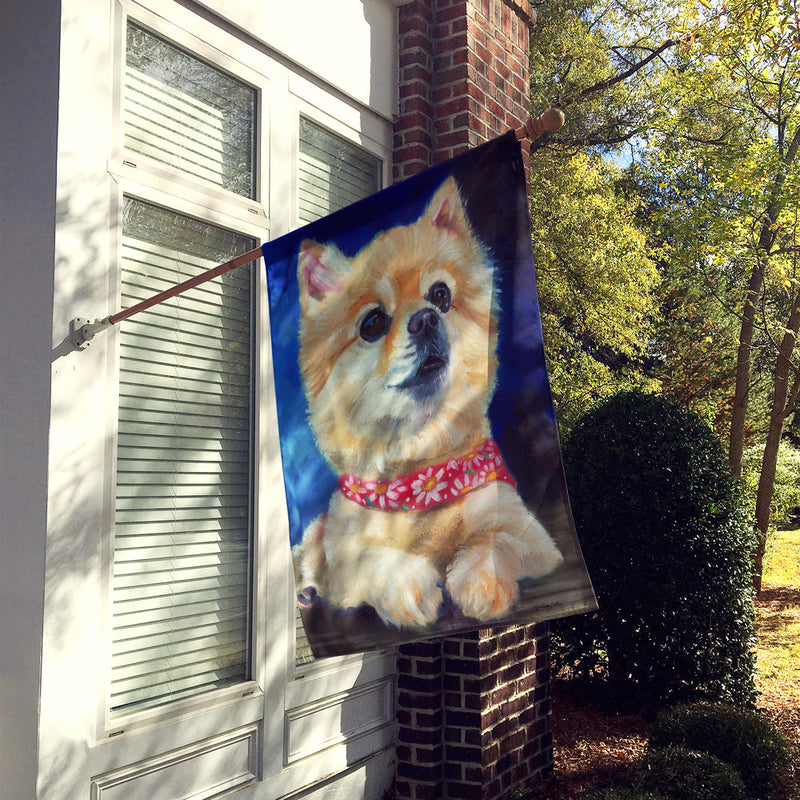 Fancy Bandana Pomeranian Puppy Flag Canvas House Size 7392CHF