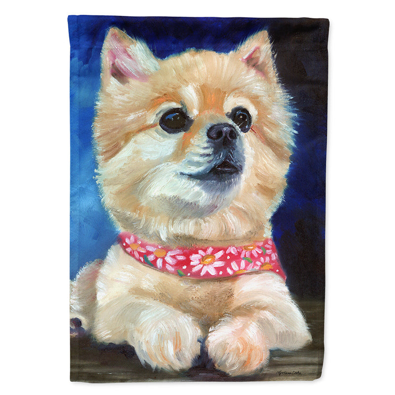 Fancy Bandana Pomeranian Puppy Flag Canvas House Size 7392CHF