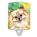 Pomeranian Sissy Ceramic Night Light Compact, UL-Certified, Ideal for Bedroom, Bathroom, Nursery, Hallway, Kitchen, 6x4x3, Multicolor