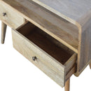 Solid Wood Curved Media Unit by HouseOfZazla