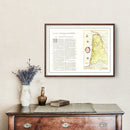 Vintage Map of Bordeaux, France 1665