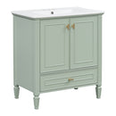 Freestanding Vanity With 1 Drawer & 2 Soft Close Doors With Door Mounted Storage by HouseOfZazla