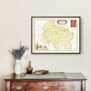 Vintage Map of Quercy, France 1665