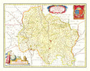 Vintage Map of Quercy, France 1665