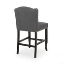 Vienna - Fabric Tufted Counter Stool With Nailhead Accents (Set of 2)