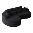Curved Oversized Sectional Sofa With Extra Deep Seat by HouseOfZazla