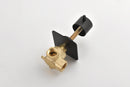 3/4" Cast Metal Volume Control Valve 3-Piece Extra High Flow Master Shower Volume Control Adjustable brass handle valve body, 1 piece each on the left and right