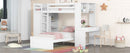 Loft Bed With A Stand Alone Bed, Shelves, Desk, And Wardrobe by HouseOfZazla