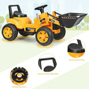 Kids Ride On Excavator Digger 6V Battery Powered Tractor-Yellow by LJGDeals