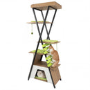73 Inch Multi-level Cat Tree for Indoor Cats with Elevated Perch and Large Condo by DirectDeals