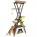 73 Inch Multi-level Cat Tree for Indoor Cats with Elevated Perch and Large Condo by LJGDeals