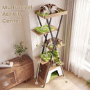 73 Inch Multi-level Cat Tree for Indoor Cats with Elevated Perch and Large Condo by LJGDeals