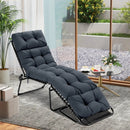 Outdoor Lounge Chaise Cushion Set of 2 - 73x22 Inch High Back by LJGDeals